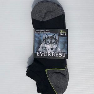 EVERBEST Low Ankle Socks 3 Pairs BEST QUALITY